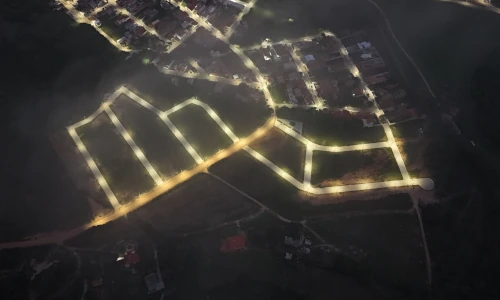 Iluminação de Última Geração - Loteamento Fenix no Bairro Além das Formas em Carrancas /MG